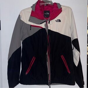 The North Face Women's Black, Gray, and Pink Ski Jacket